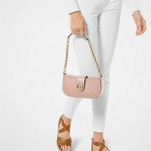 Michael Micheal Kors Pink Leather Shoulder Bag